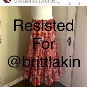 BOHO Maxi Skirt sz M/L